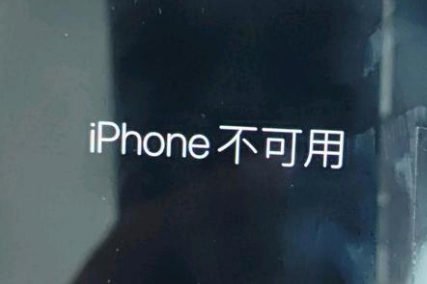 铜仁苹果服务网点分享锁屏界面显示“iPhone 不可用”如何解决 